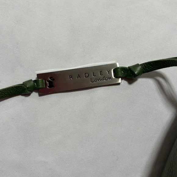 RADLEY LONDON shoulder bag green leather saddle bag - Picture 10 of 13